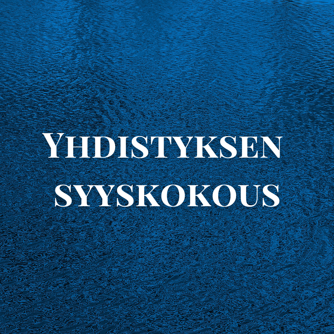 Yhdistyksen syyskokous 24.11.25