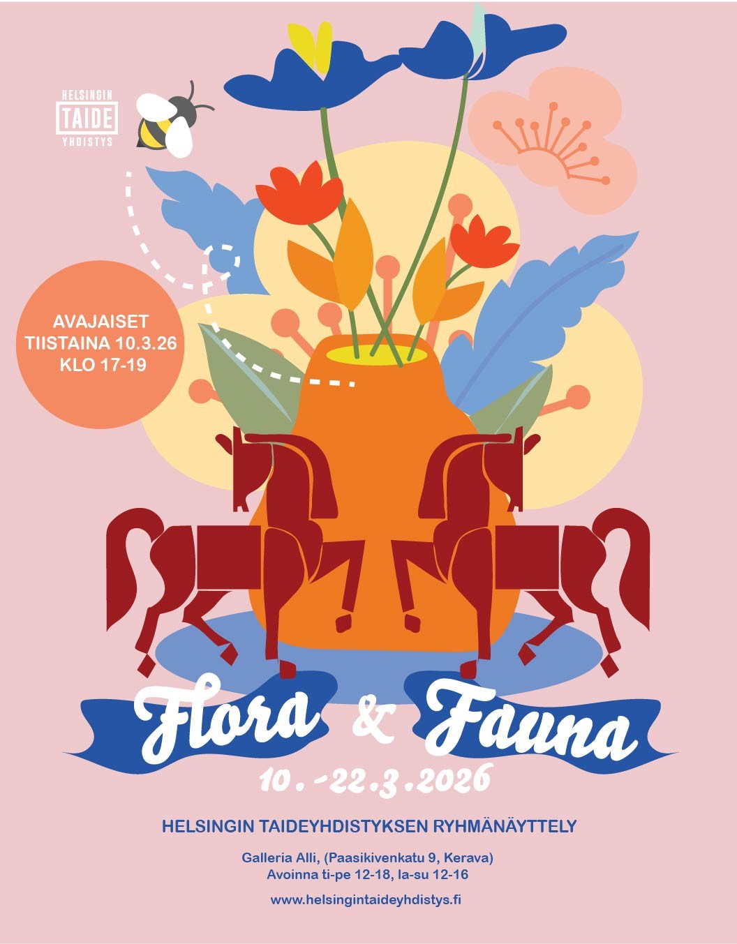 Flora & Fauna –ryhmänäyttely Galleria Allissa